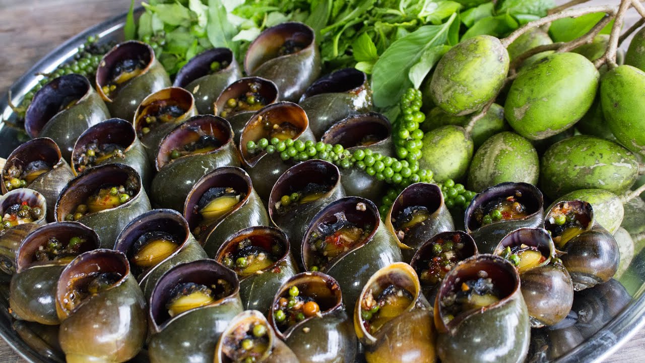 Mẹ làm ốc bươu nướng tiêu xanh | Món Ngon Mẹ Nấu - YouTube